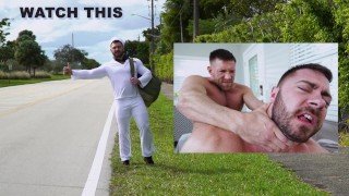 GAYWIRE – Navy Stud Derek Bolt Lets Husky Bruce Beckhalm Slide In Between His Muscular Ass Cheeks